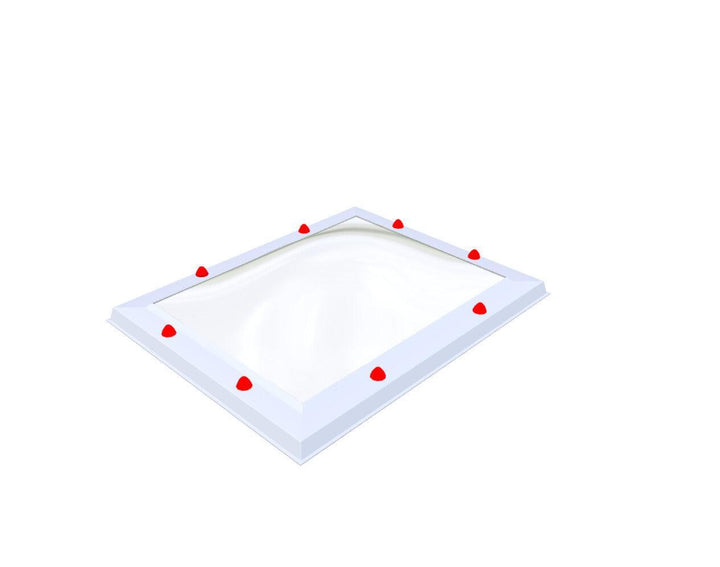Skylux-Skylight 60x80 cm-Single-walled (least insulating - 5.17 W/m²K)-Polycarbonate (250 times more impact-resistant than glass)-Clear * just like glass-4