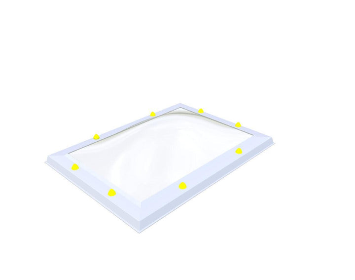 Skylux-Skylight 60x90 cm-Triple-walled (1.70 W/m²K) Heated space? Choose this version or higher!-Acrylic (10 times more impact-resistant than glass)-Clear * just like glass-11