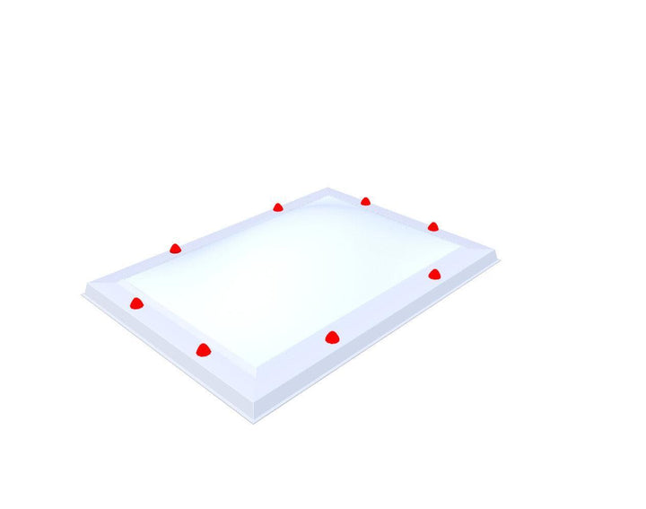 Skylux-Skylight 60x90 cm-Triple-walled (1.70 W/m²K) Heated space? Choose this version or higher!-Polycarbonate (250 times more impact-resistant than glass)-Opal * (milk glass) non transparent-14