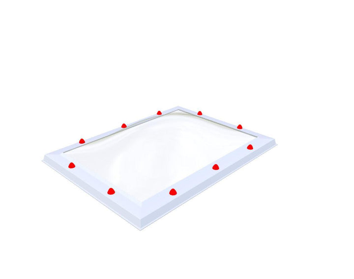 Skylux-Skylight 70x100 cm-Double-walled (2.90 W/m²K)-Polycarbonate (250 times more impact-resistant than glass)-Clear * just like glass-8