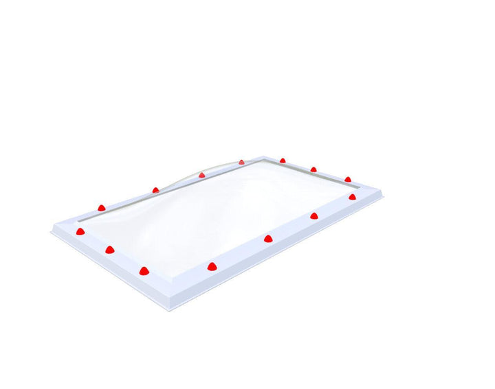 Skylux-Skylight 70x130 cm-Four-walled (1.28 W/m²K)-Polycarbonate (250 times more impact-resistant than glass)-Clear * just like glass-17