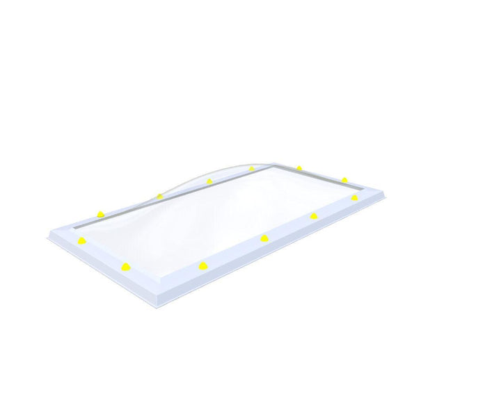 Skylux-Skylight 70x150 cm-Triple-walled (1.70 W/m²K) Heated space? Choose this version or higher!-Acrylic (10 times more impact-resistant than glass)-Clear * just like glass-11