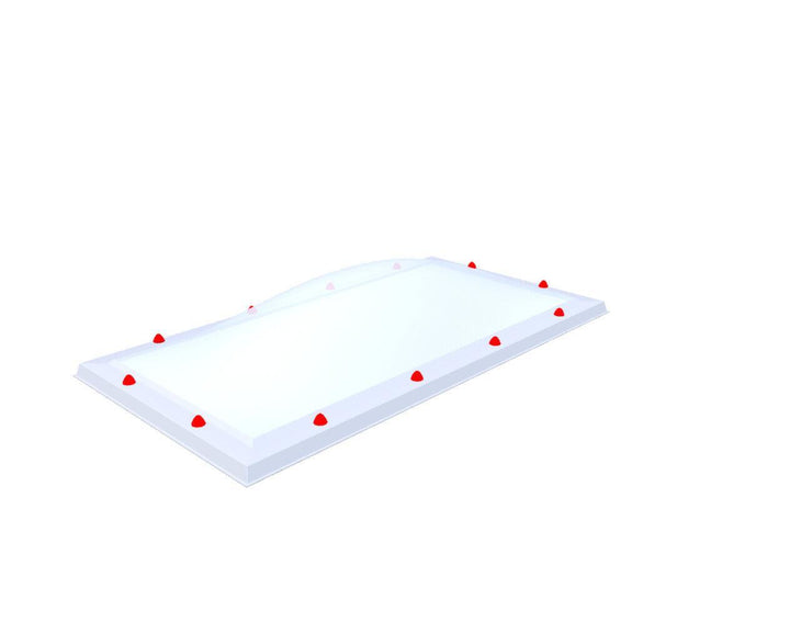 Skylux-Skylight 70x150 cm-Triple-walled (1.70 W/m²K) Heated space? Choose this version or higher!-Polycarbonate (250 times more impact-resistant than glass)-Opal * (milk glass) non transparent-14