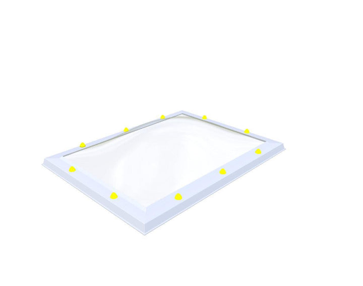 Skylux-Skylight 75x105 cm-Five-walled (0.99 W/m²K)-Acrylic (10 times more impact-resistant than glass)-Clear * just like glass-20
