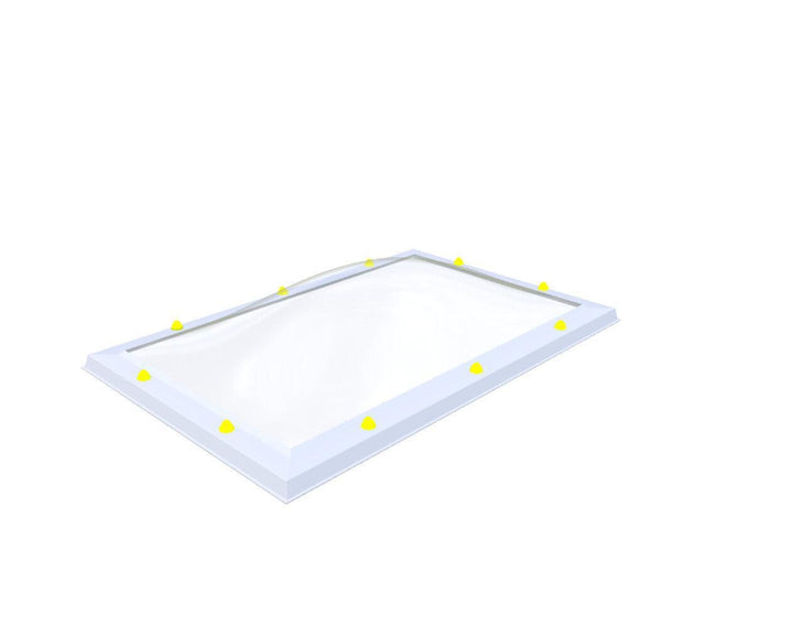 Skylux-Skylight 75x125 cm-Five-walled (0.99 W/m²K)-Acrylic (10 times more impact-resistant than glass)-Clear * just like glass-21