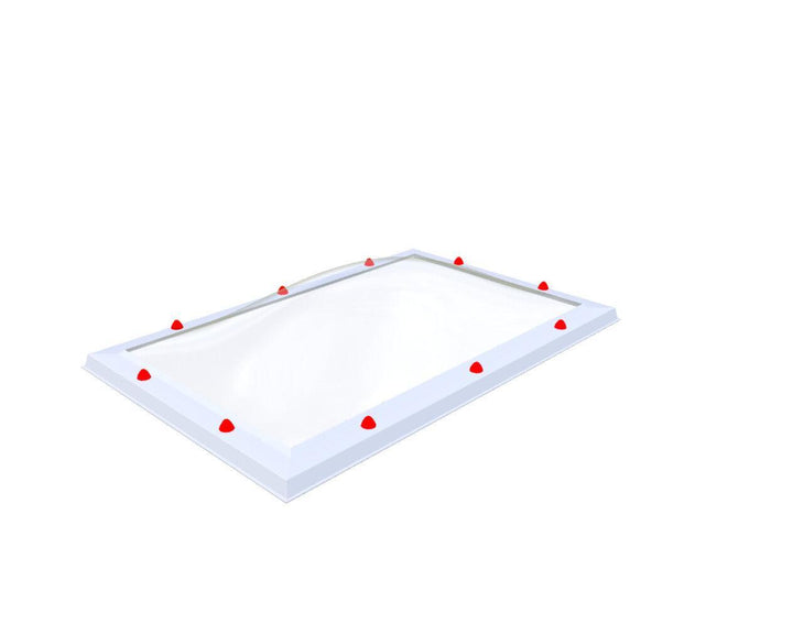 Skylux-Skylight 75x125 cm-Single-walled (least insulating - 5.17 W/m²K)-Polycarbonate (250 times more impact-resistant than glass)-Clear * just like glass-4