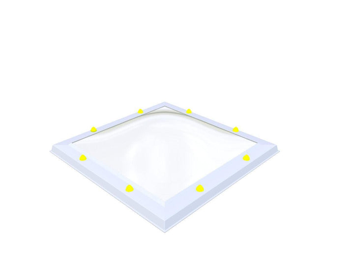 Skylux-Skylight 75x75 cm-Triple-walled (1.70 W/m²K) Heated space? Choose this version or higher!-Acrylic (10 times more impact-resistant than glass)-Clear * just like glass-11
