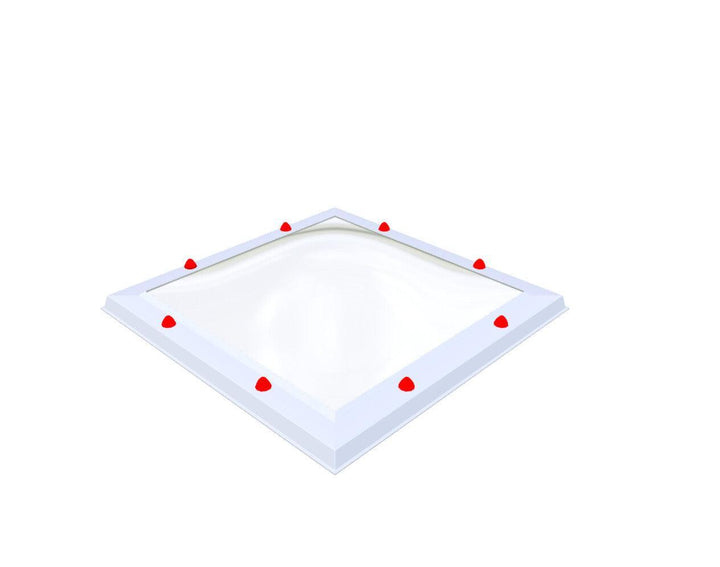 Skylux-Skylight 75x75 cm-Triple-walled (1.70 W/m²K) Heated space? Choose this version or higher!-Polycarbonate (250 times more impact-resistant than glass)-Clear * just like glass-13