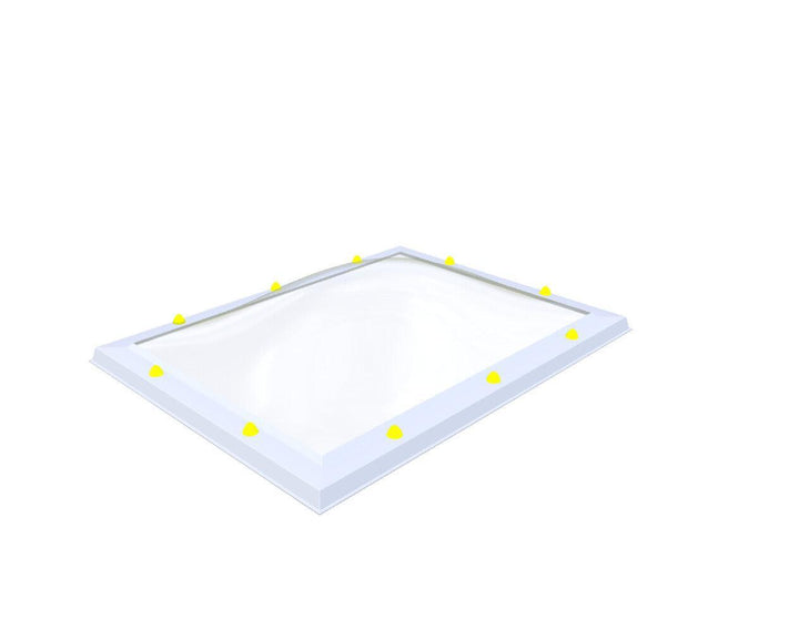 Skylux-Skylight 80x110 cm-Triple-walled (1.70 W/m²K) Heated space? Choose this version or higher!-Acrylic (10 times more impact-resistant than glass)-Clear * just like glass-11