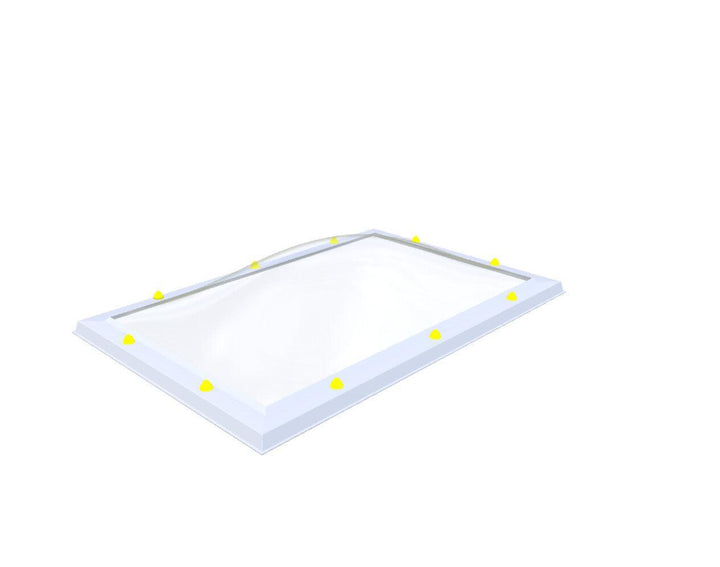 Skylux-Skylight 80x130 cm-Triple-walled (1.70 W/m²K) Heated space? Choose this version or higher!-Acrylic (10 times more impact-resistant than glass)-Clear * just like glass-11