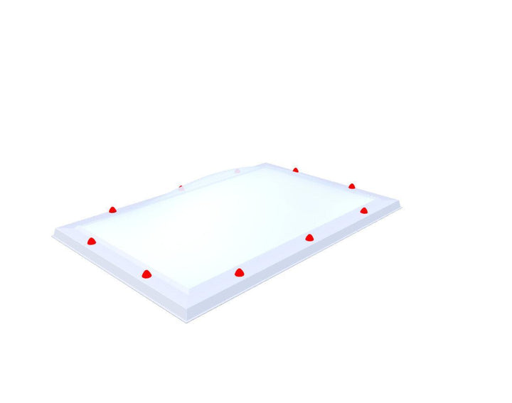 Skylux-Skylight 80x130 cm-Triple-walled (1.70 W/m²K) Heated space? Choose this version or higher!-Polycarbonate (250 times more impact-resistant than glass)-Opal * (milk glass) non transparent-14
