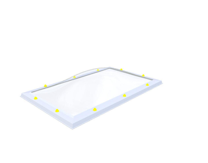 Skylux-Skylight 80x140 cm-Triple-walled (1.70 W/m²K) Heated space? Choose this version or higher!-Acrylic (10 times more impact-resistant than glass)-Clear * just like glass-11