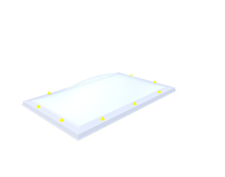Skylux-Skylight 80x140 cm-Triple-walled (1.70 W/m²K) Heated space? Choose this version or higher!-Acrylic (10 times more impact-resistant than glass)-Opal * (milk glass) non transparent-12