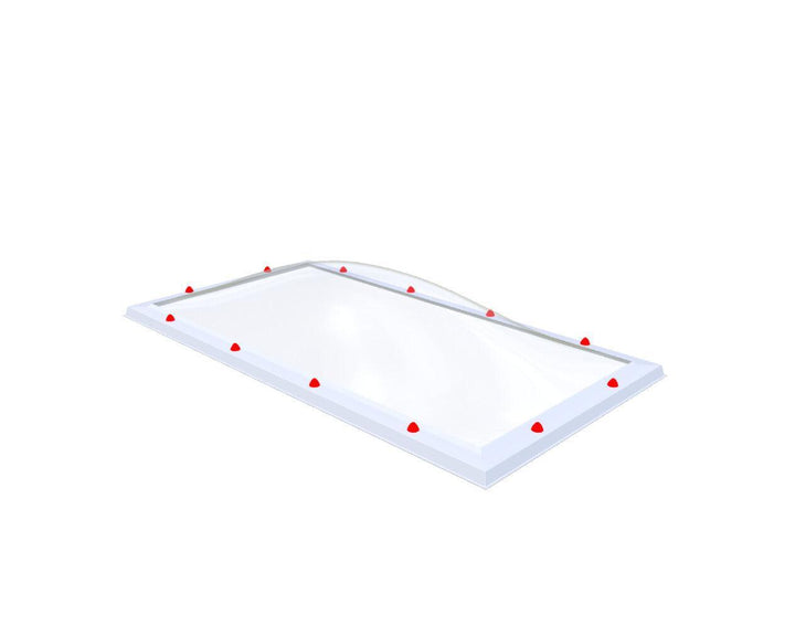 Skylux-Skylight 90x180 cm-Single-walled (least insulating - 5.17 W/m²K)-Polycarbonate (250 times more impact-resistant than glass)-Clear * just like glass-4